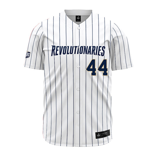 GWU - NCAA Baseball : Graham Jeffries - White Pinstripe Jersey-0
