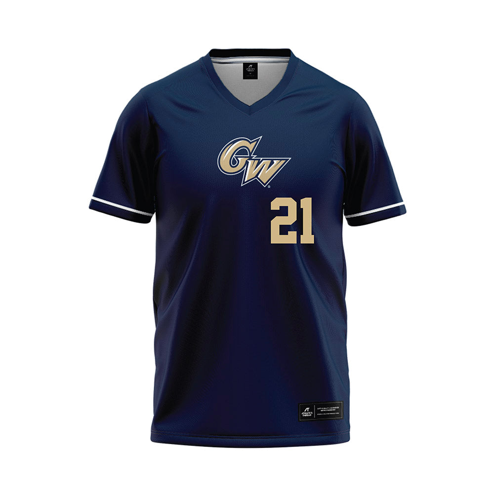 GWU - NCAA Softball : Isabella Ruby - Navy Jersey-0