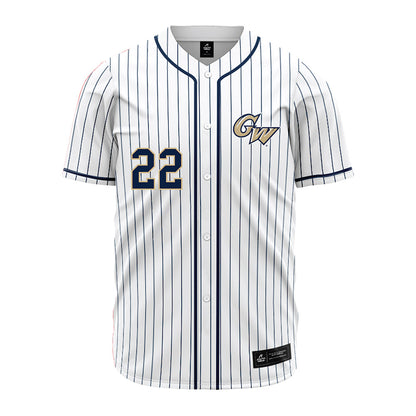 GWU - NCAA Softball : Madilyn Hernandez - White Pinstripe Jersey-0