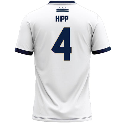 GWU - NCAA Women's Lacrosse : Katie Hipp - White Lacrosse Jersey-1