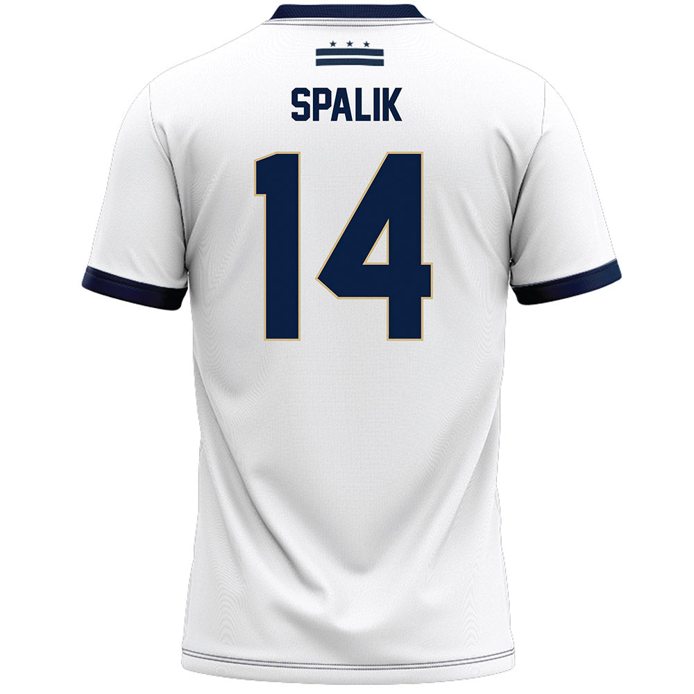 GWU - NCAA Women's Lacrosse : Riley Spalik - White Lacrosse Jersey-1