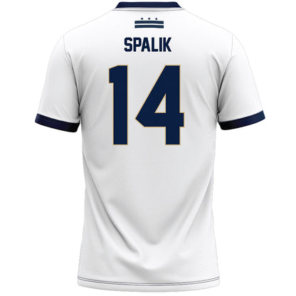 GWU - NCAA Women's Lacrosse : Riley Spalik - White Lacrosse Jersey-1