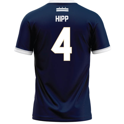 GWU - NCAA Women's Lacrosse : Katie Hipp - Navy Lacrosse Jersey-1