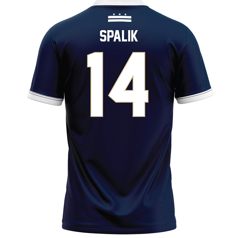GWU - NCAA Women's Lacrosse : Riley Spalik - Navy Lacrosse Jersey-1