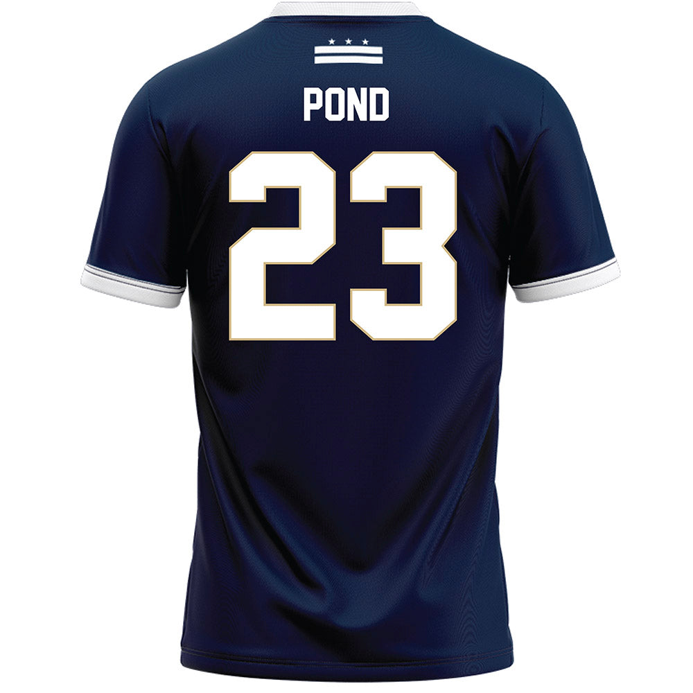 GWU - NCAA Women's Lacrosse : Margaret Pond - Navy Lacrosse Jersey-1