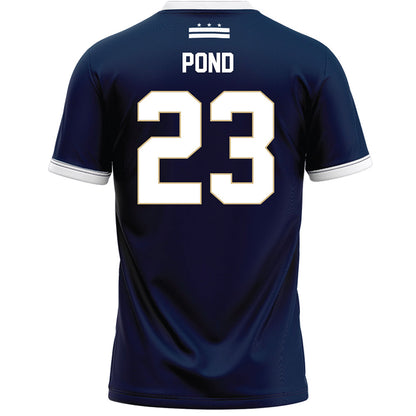 GWU - NCAA Women's Lacrosse : Margaret Pond - Navy Lacrosse Jersey-1