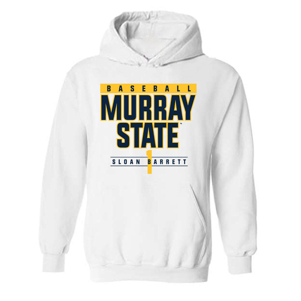 Murray State - NCAA Baseball : Sloan Barrett - Classic Fashion Shersey Hooded Sweatshirt-0