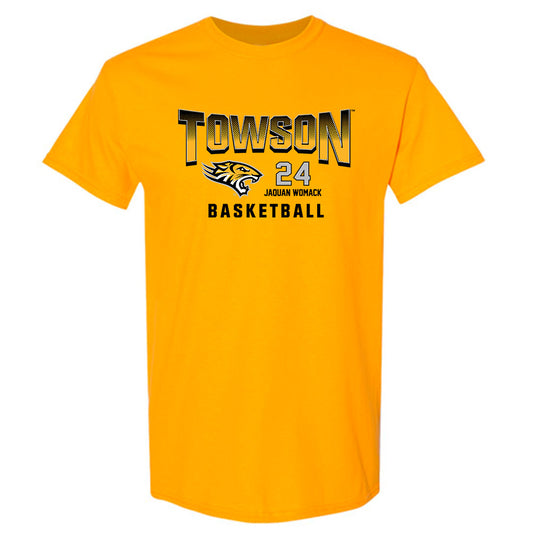 Towson - NCAA Men's Basketball : Jaquan Womack - Classic Fashion Shersey T-Shirt-0