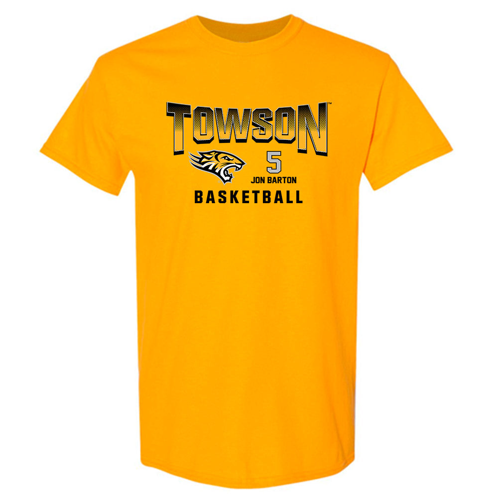 Towson - NCAA Men's Basketball : Jon Barton - Classic Fashion Shersey T-Shirt-0