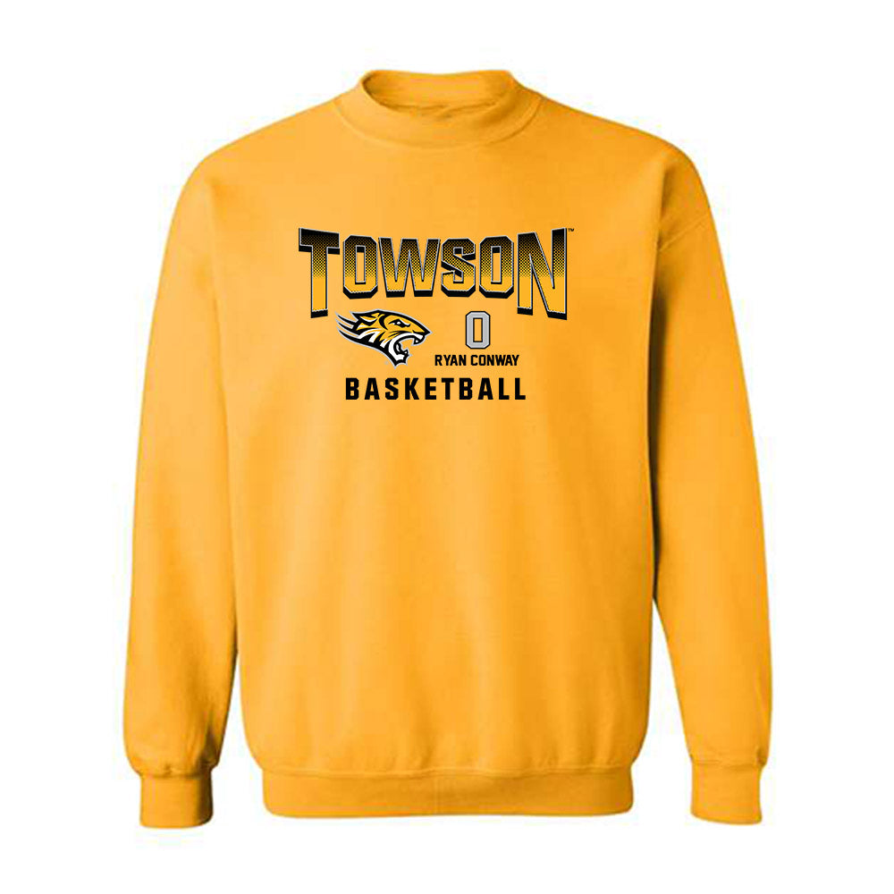 Towson - NCAA Men's Basketball : Ryan Conway - Classic Fashion Shersey Crewneck Sweatshirt-0