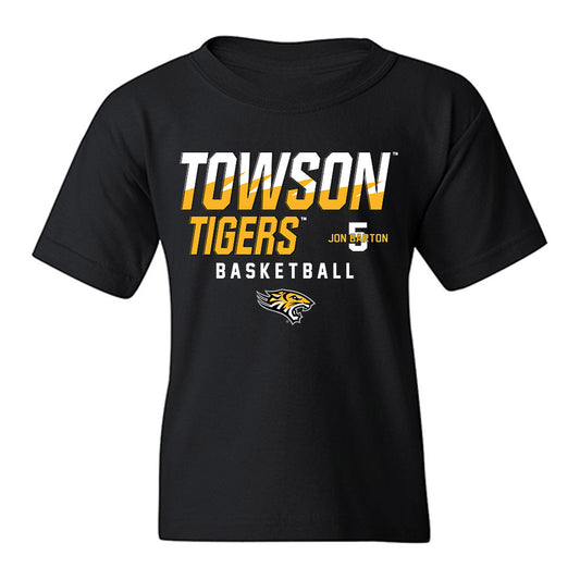 Towson - NCAA Men's Basketball : Jon Barton - Classic Fashion Shersey Youth T-Shirt-0