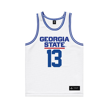 Georgia State - NCAA Women's Basketball : Cheyenne Holloman - White Basketball Jersey-0