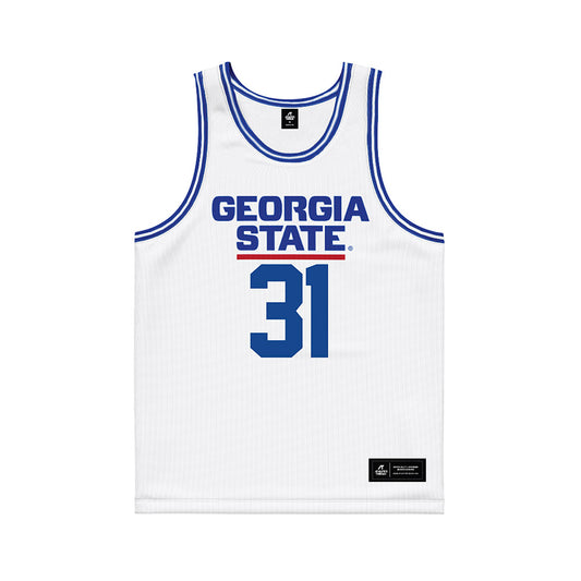 Georgia State - NCAA Women's Basketball : Kaleigh Addie - White Basketball Jersey-0