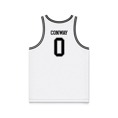 Towson - NCAA Men's Basketball : Ryan Conway - white Basketball Jersey-1