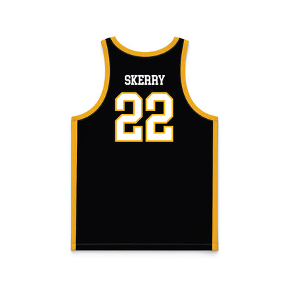 Towson - NCAA Men's Basketball : Ryan Skerry - black Basketball Jersey-1