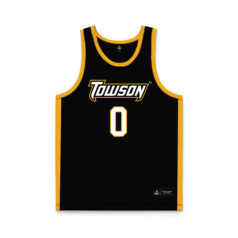 Towson - NCAA Men's Basketball : Ryan Conway - black Basketball Jersey-0