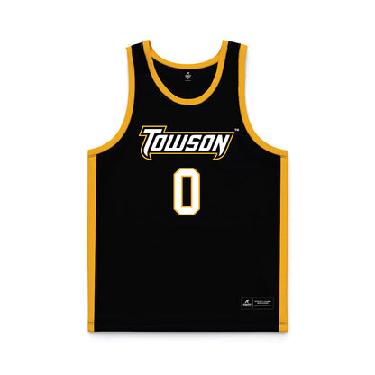 Towson - NCAA Men's Basketball : Ryan Conway - black Basketball Jersey-0