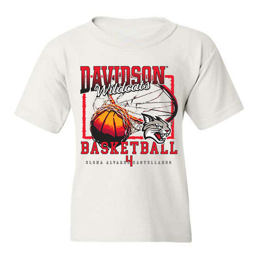 Davidson - NCAA Women's Basketball : Elena Alvarez Castellanos - Classic Fashion Shersey Youth T-Shirt-0