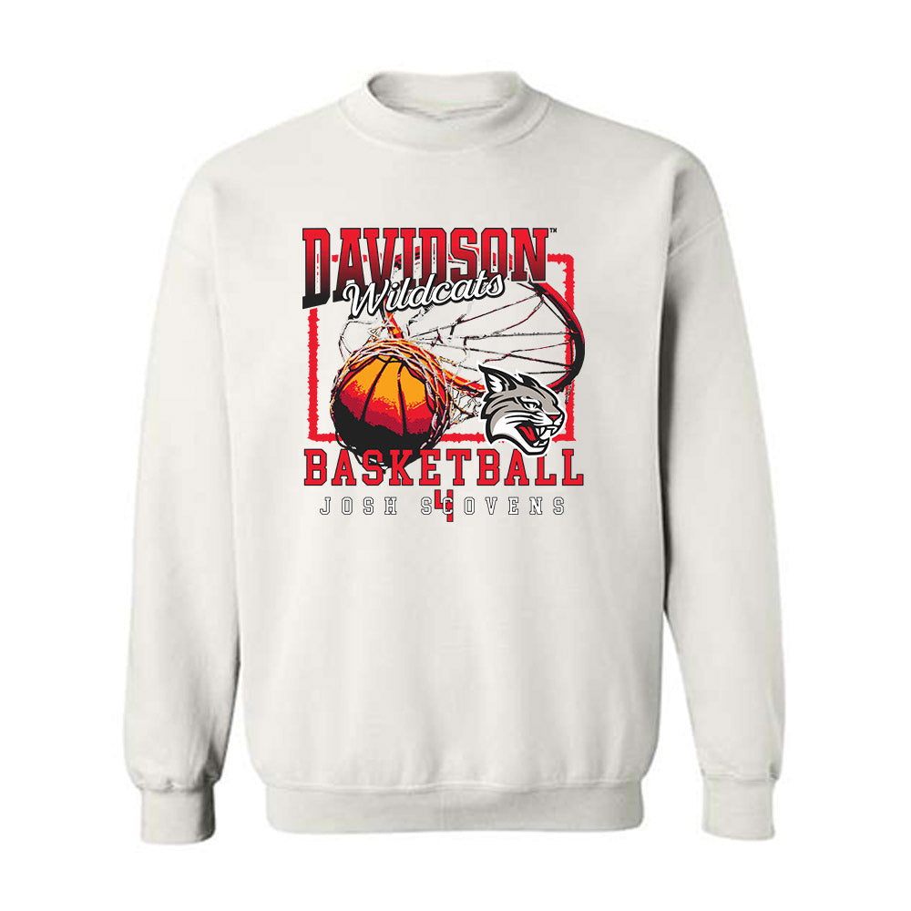Davidson - NCAA Men's Basketball : Josh Scovens - Classic Fashion Shersey Crewneck Sweatshirt-0
