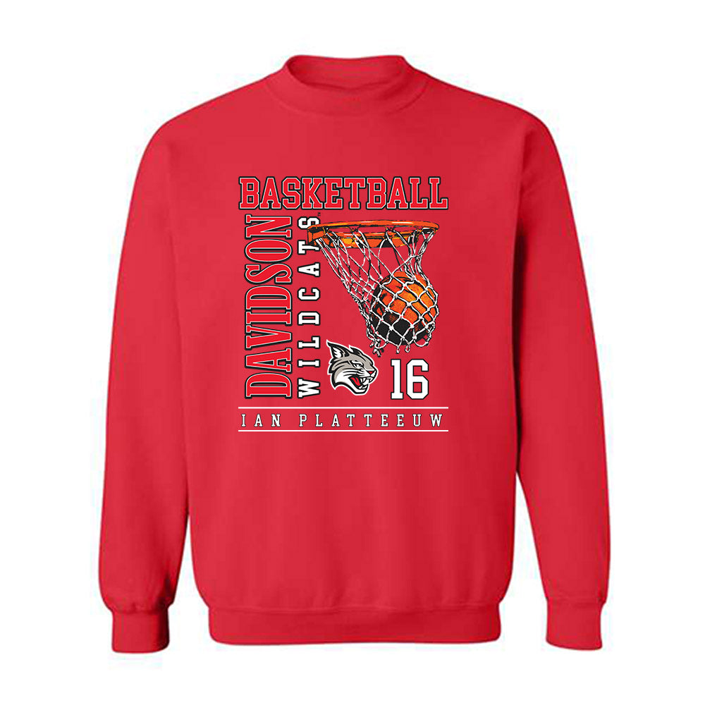 Davidson - NCAA Men's Basketball : Ian Platteeuw - Classic Fashion Shersey Crewneck Sweatshirt-0