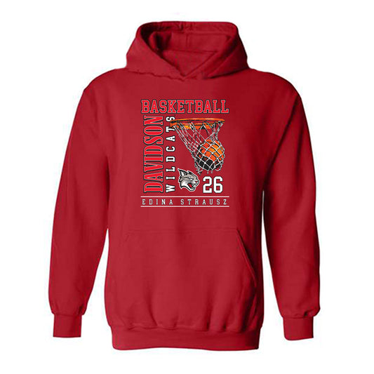 Davidson - NCAA Women's Basketball : Edina Strausz - Classic Fashion Shersey Hooded Sweatshirt