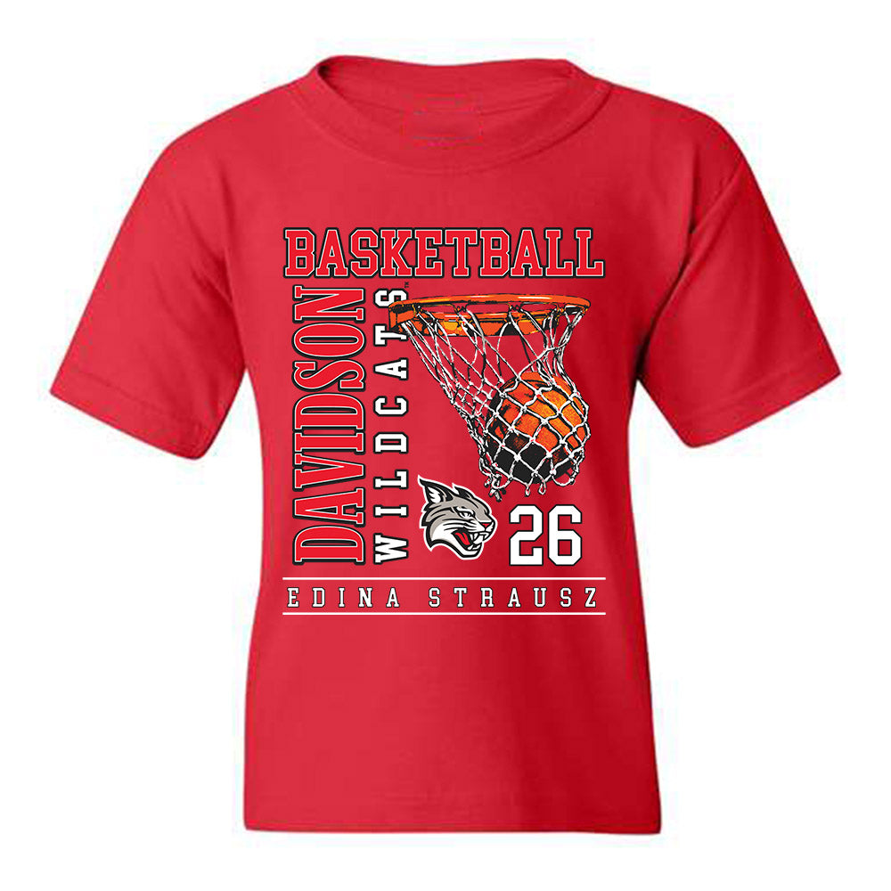 Davidson - NCAA Women's Basketball : Edina Strausz - Classic Fashion Shersey Youth T-Shirt