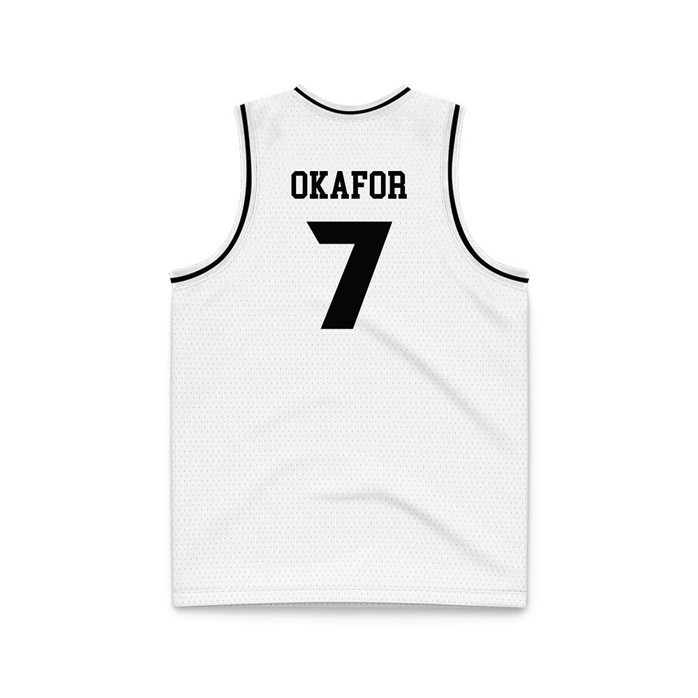 VCU - NCAA Men's Basketball : Obinnaya Okafor - White Basketball Jersey-1