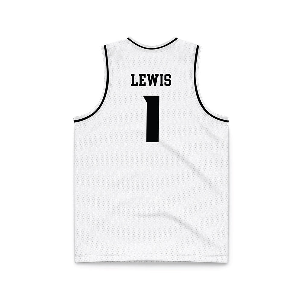 VCU - NCAA Men's Basketball : Nyk Lewis - White Basketball Jersey-1