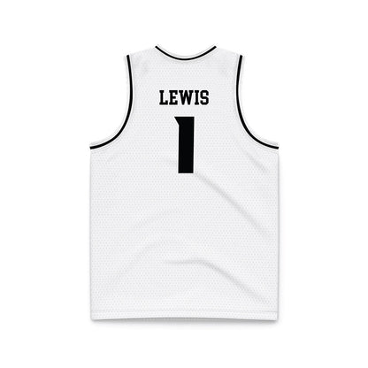 VCU - NCAA Men's Basketball : Nyk Lewis - White Basketball Jersey-1