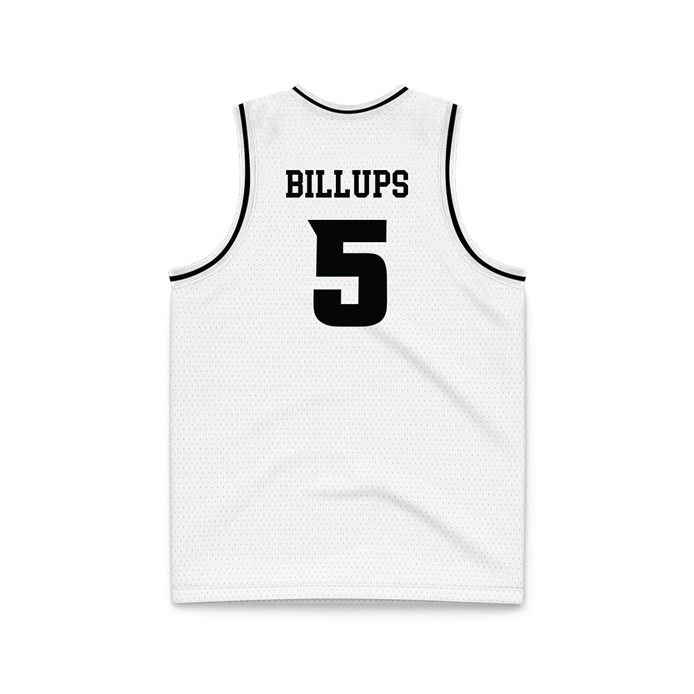 VCU - NCAA Men's Basketball : Alphonzo Billups - White Basketball Jersey-1