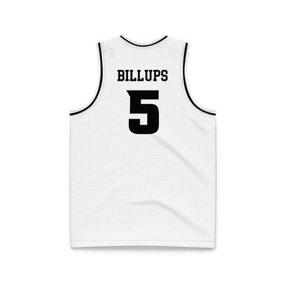 VCU - NCAA Men's Basketball : Alphonzo Billups - White Basketball Jersey-1