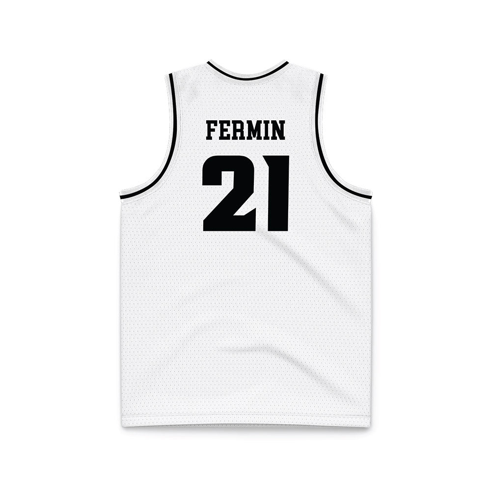 VCU - NCAA Men's Basketball : Christian Fermin - White Basketball Jersey-1