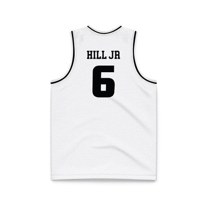 VCU - NCAA Men's Basketball : Terrence Hill Jr - White Basketball Jersey-1