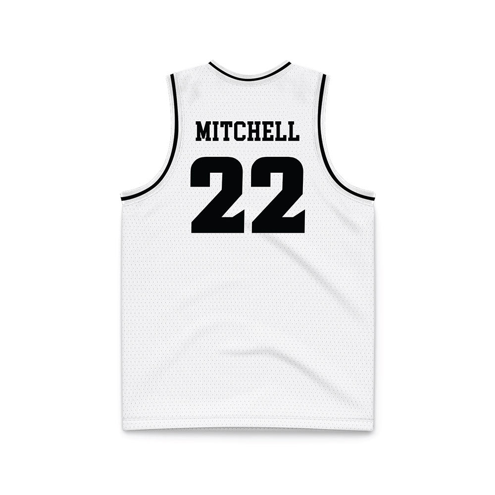 VCU - NCAA Men's Basketball : Keyshawn Mitchell - White Basketball Jersey-1