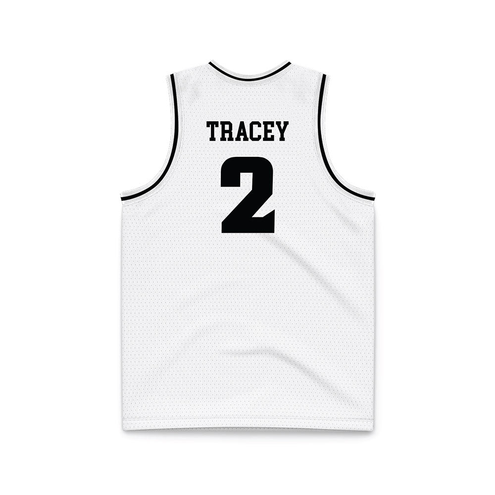 VCU - NCAA Men's Basketball : Jadrian Tracey - White Basketball Jersey-1