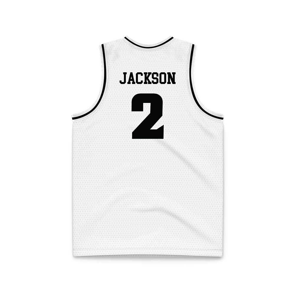 VCU - NCAA Men's Basketball : Zeb Jackson - White Basketball Jersey-1