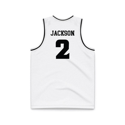 VCU - NCAA Men's Basketball : Zeb Jackson - White Basketball Jersey-1