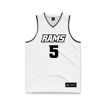 VCU - NCAA Men's Basketball : Alphonzo Billups - White Basketball Jersey-0