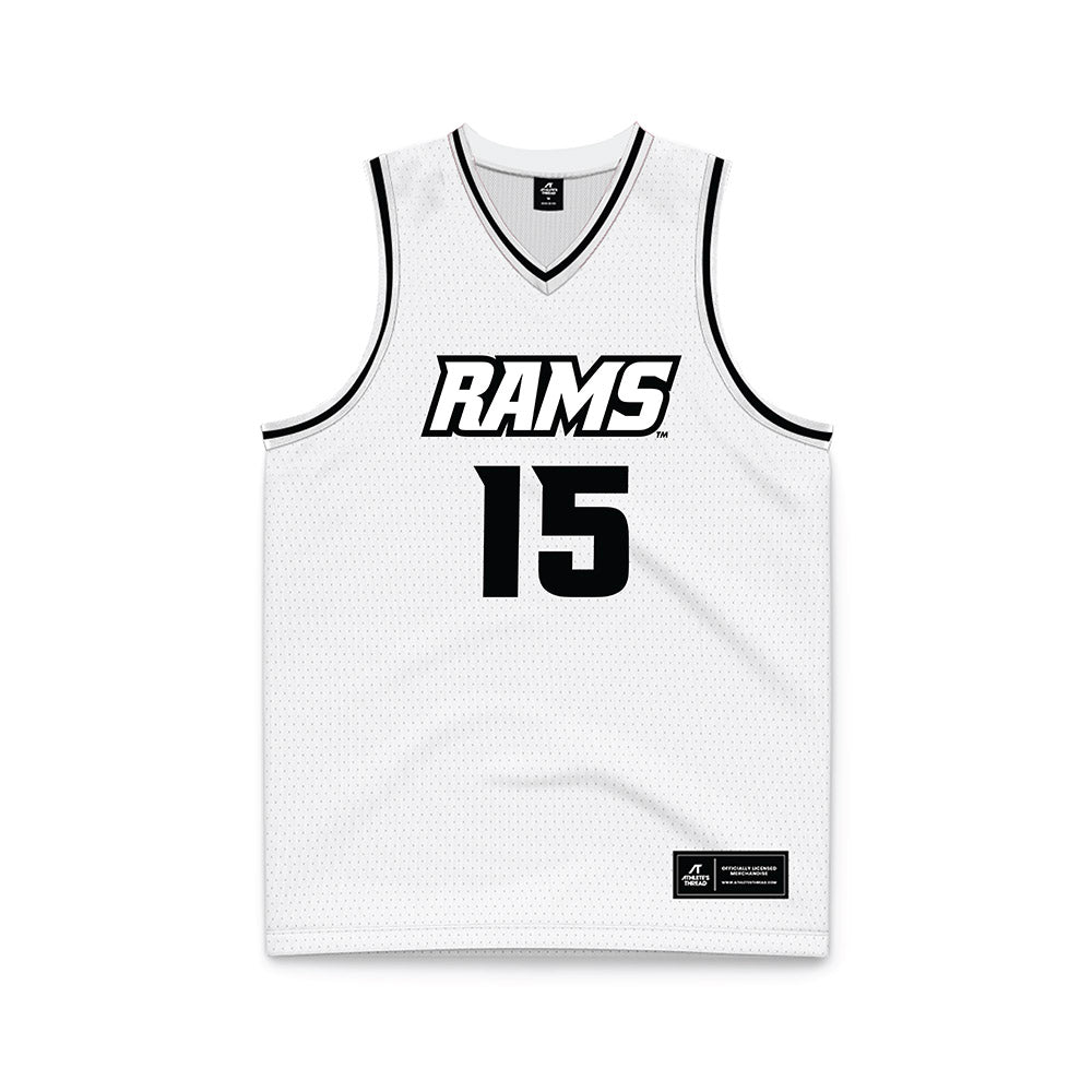VCU - NCAA Men's Basketball : Tyrell Ward - White Basketball Jersey-0