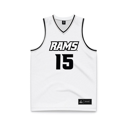 VCU - NCAA Men's Basketball : Tyrell Ward - White Basketball Jersey-0