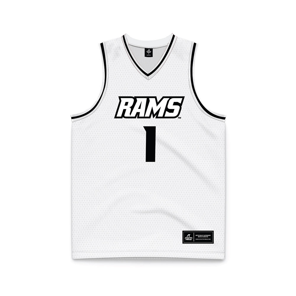 VCU - NCAA Men's Basketball : Nyk Lewis - White Basketball Jersey-0