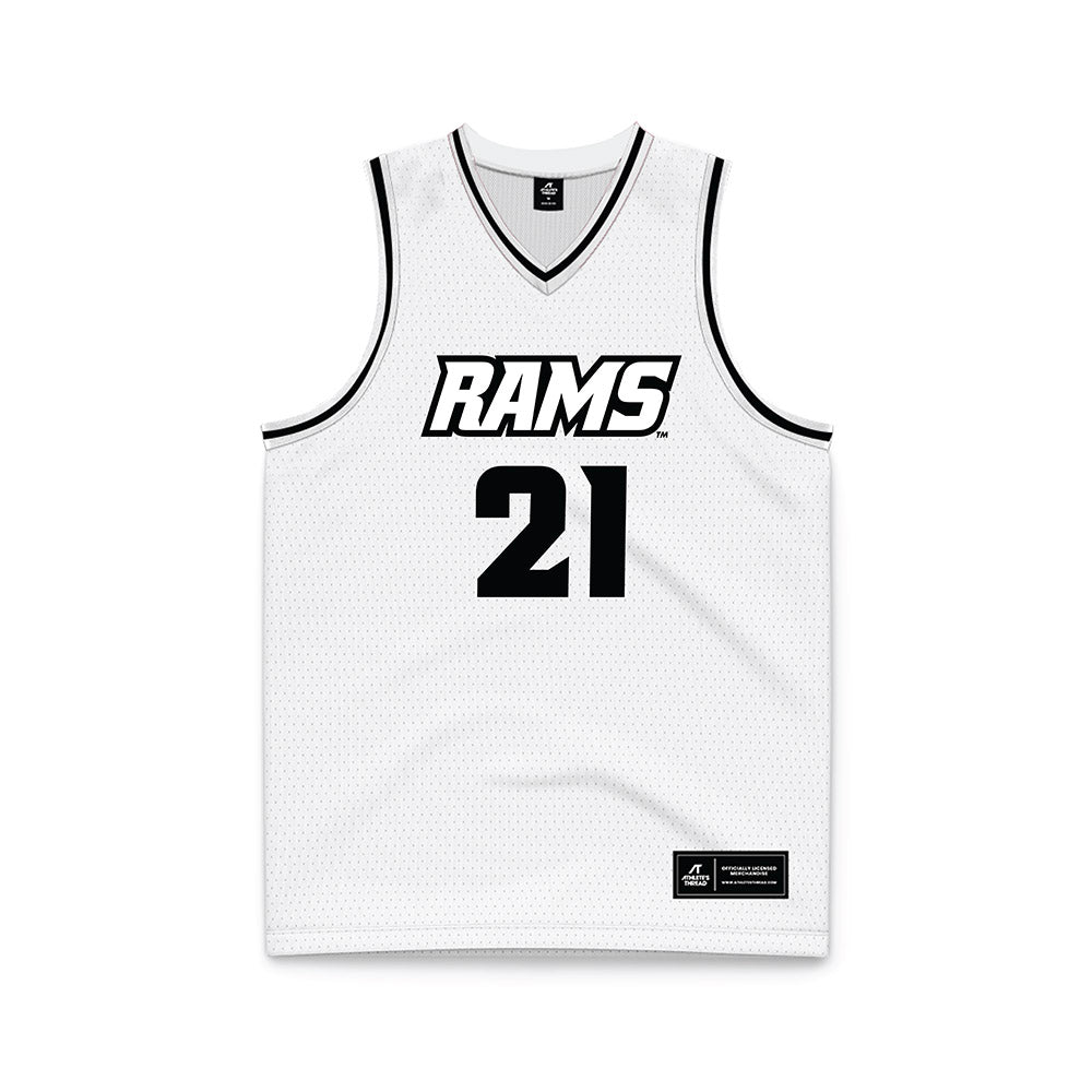 VCU - NCAA Men's Basketball : Christian Fermin - White Basketball Jersey-0