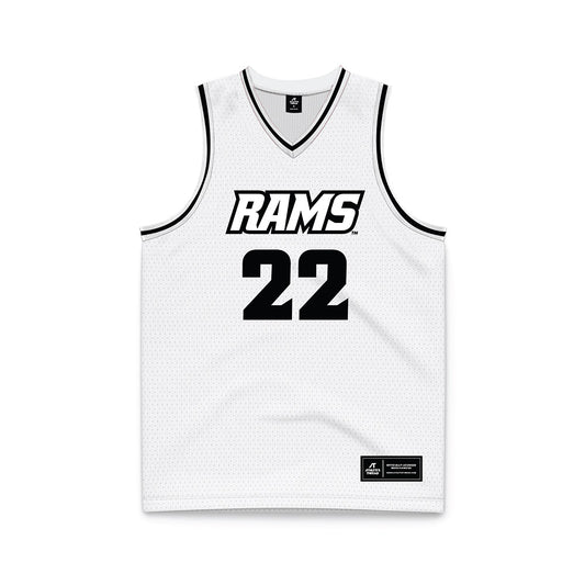 VCU - NCAA Men's Basketball : Keyshawn Mitchell - White Basketball Jersey-0