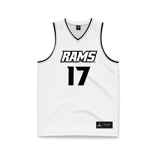 VCU - NCAA Men's Basketball : Lazar Djokovic - White Basketball Jersey-0
