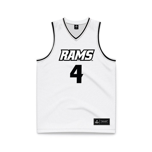 VCU - NCAA Men's Basketball : Ahmad Nowell - White Basketball Jersey-0