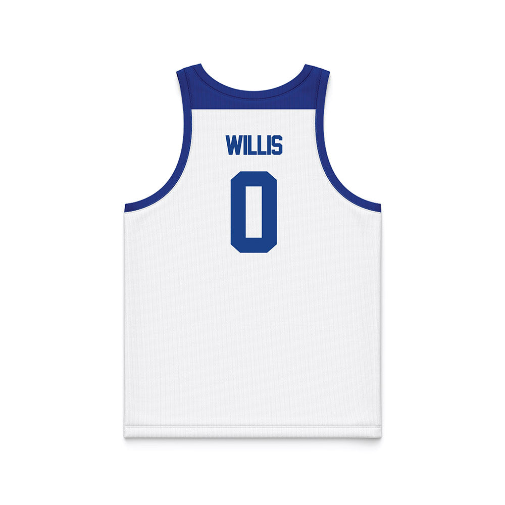 Tulsa - NCAA Men's Basketball : Keaston Willis - Blue Basketball Jersey