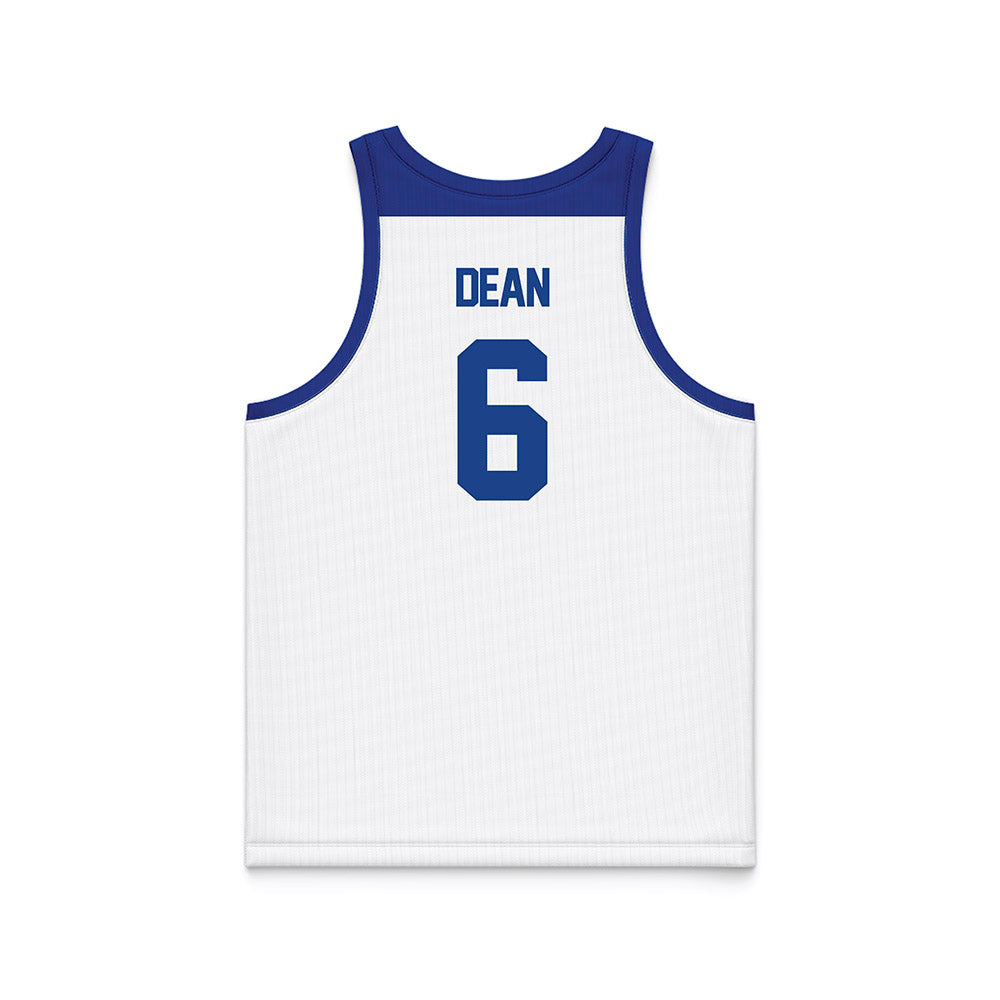 Tulsa - NCAA Men's Basketball : Romad Dean - Blue Basketball Jersey-1