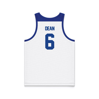 Tulsa - NCAA Men's Basketball : Romad Dean - Blue Basketball Jersey-1