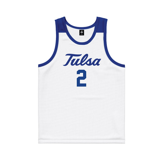 Tulsa - NCAA Men's Basketball : jaylen lawal - Blue Basketball Jersey-0