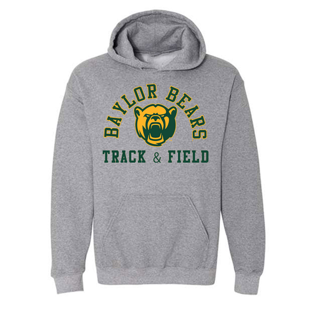 Baylor - NCAA Men's Track & Field : Aren Spencer - Classic Fashion Shersey Hooded Sweatshirt-0